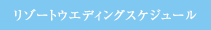 リゾートウエディングスケジュール
