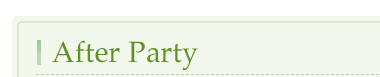 After Party(アフターパーティー)