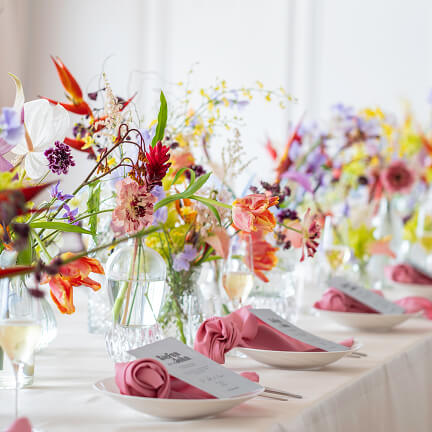 テーブルコーディネートの写真