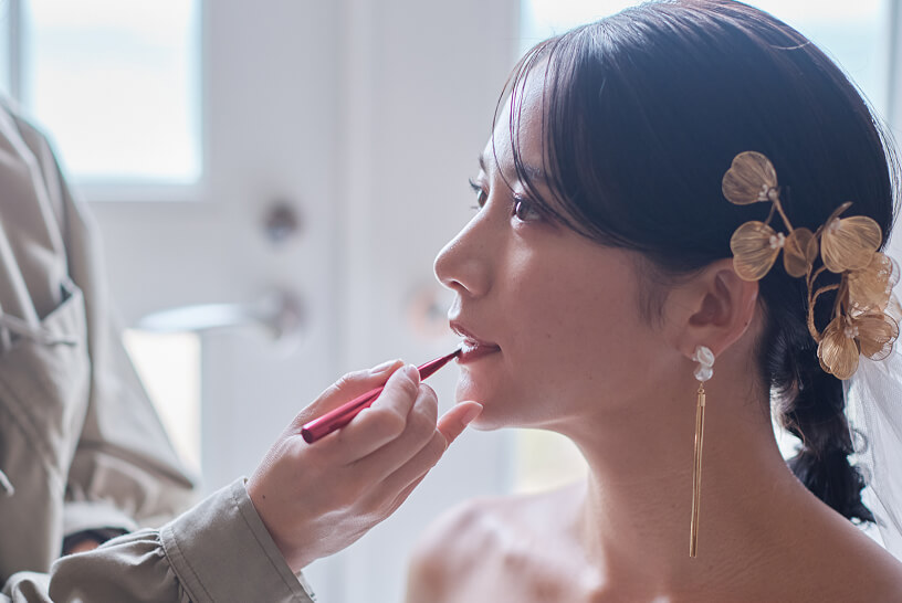 メイクアップ中画像