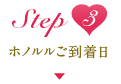 step3 ホノルルご到着日